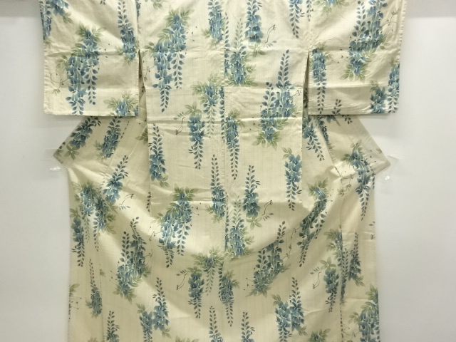 Japanese Kimono / Tsumugi Omeshi Cotton-hemp blend